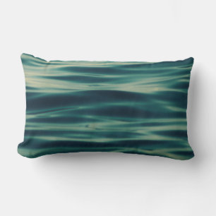 Wavy body of water lumbar cushion