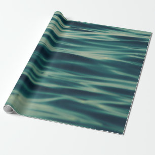 Wavy body of water wrapping paper