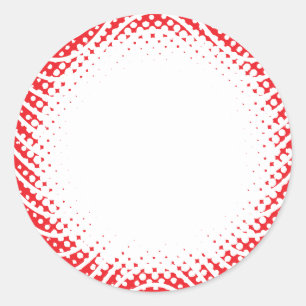 Wavy Border Christmas Blank Custom Classic Round Sticker