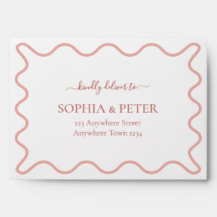 Wavy Border w/ Return Address 5x7 Envelope