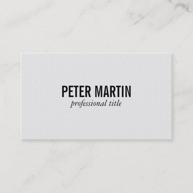 Wavy Business Card (Front)