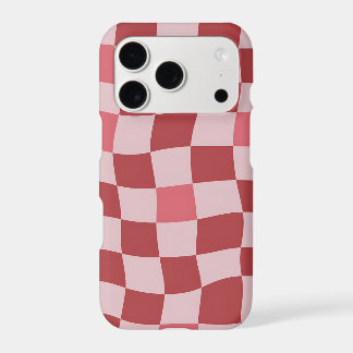 Wavy Chequerboard iPhone Case | Y2K Retro