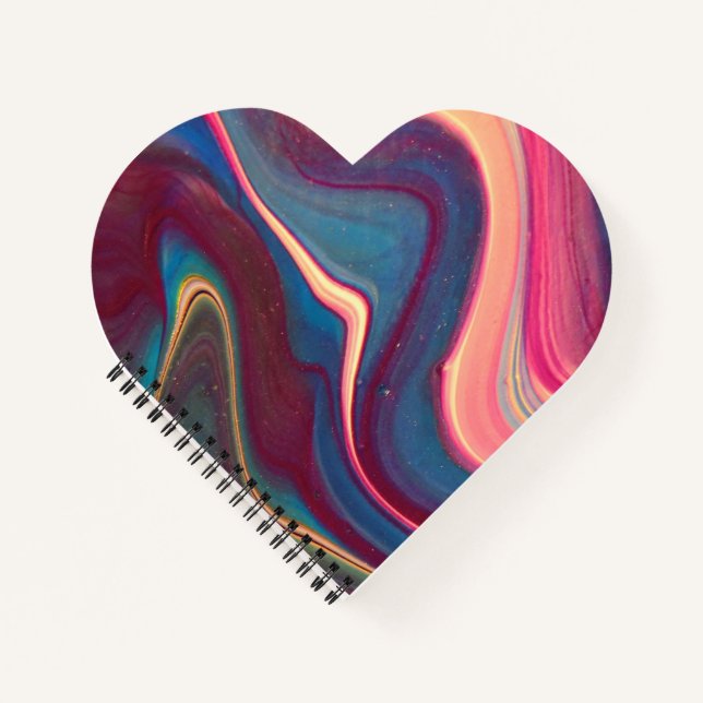 Wavy colours   notebook (Front)