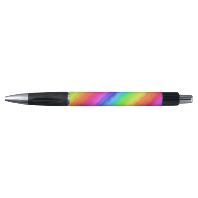 Wavy Diagonal Colourful Rainbow Design (Front)
