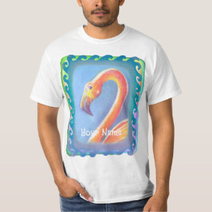 Wavy Flamingo  t-shirt