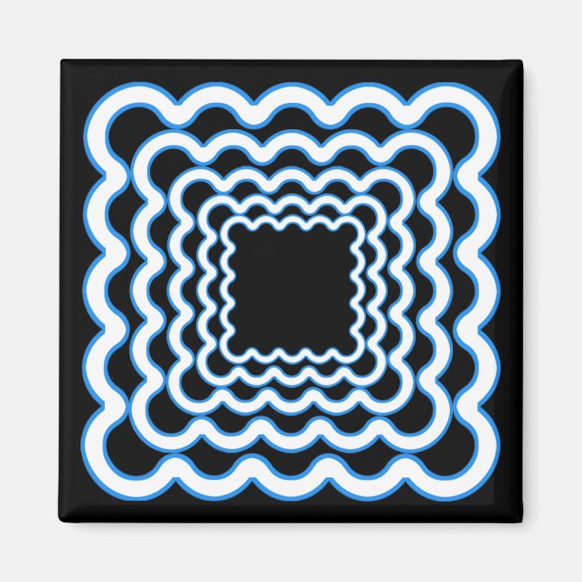 Wavy Frames Magnet (Front)