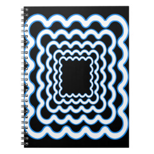Wavy Frames Spiral Notebook