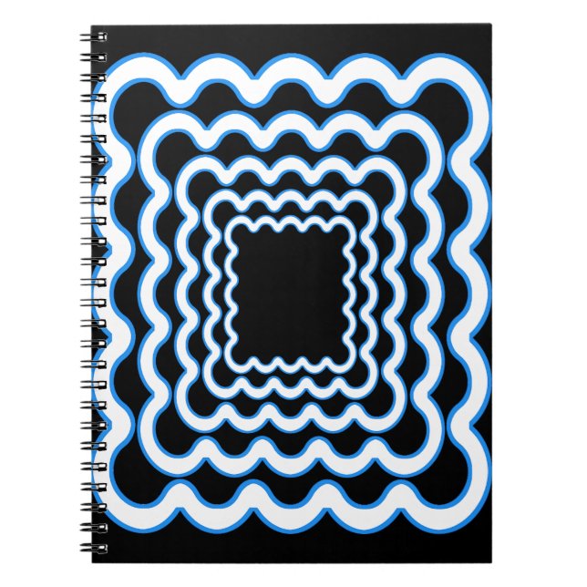 Wavy Frames Spiral Notebook (Front)