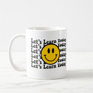 Wavy Groovy Let's Learn Today Coffee Mug