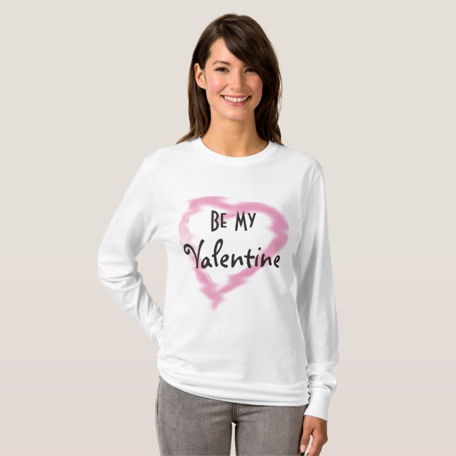 Wavy Heart Be My Valentine Shirt (Front Full)