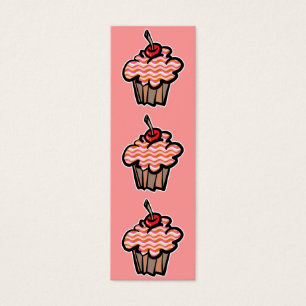 wavy lines cupcake bookmark