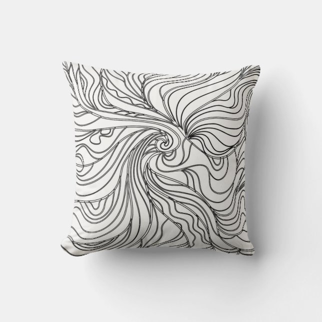Wavy Lines Cushion (Front)