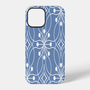 Wavy Lines Geometric Vintage Pattern iPhone 12 Case