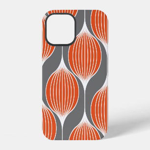 Wavy lines: geometric vintage pattern. iPhone 12 case