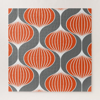 Wavy lines: geometric vintage pattern. jigsaw puzzle