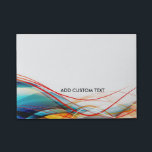 Wavy Lines Modern Science and Technology Custom Post-it Notes<br><div class="desc">Professional custom design for your high-tech business, career professions and more. To change the text, use the personalise option. For more extensive text changes such as changes to the font, font colour, or text layout, choose the customise option. This design can be requested for any of the products offered at...</div>