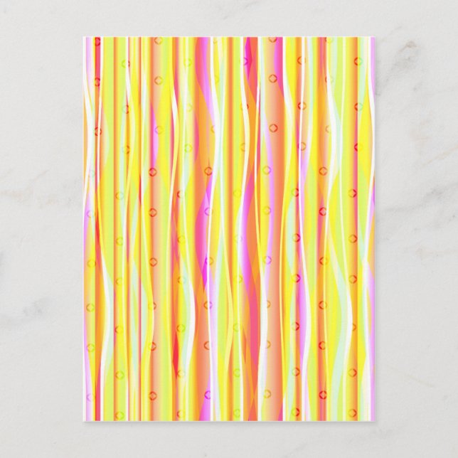 Wavy Lines Postcard (Front)