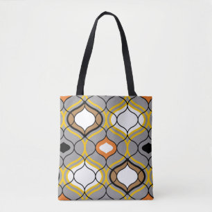 Wavy lines, seamless geometric pattern. tote bag