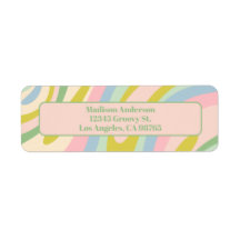 Wavy Loops Pastel Abstract Pattern