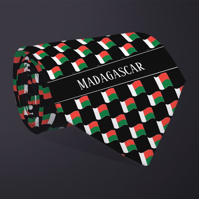 Wavy Madagascar Flag Pattern  Tie (Creator Uploaded)