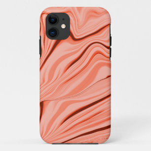 Wavy mix salmon, peach, clear coral and pink Case-Mate iPhone case