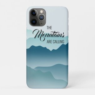 Wavy Mountains Are Calling Blue Gradient Case-Mate iPhone Case