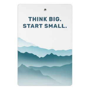 Wavy Mountains Inspirational Quote Personalised Mini Clipboard