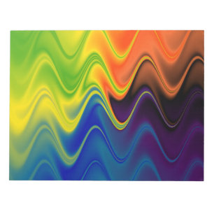 Wavy Multicolor Abstract Notepad