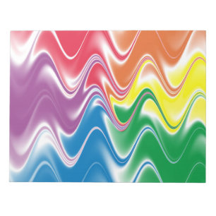 Wavy Multicolor Abstract Notepad