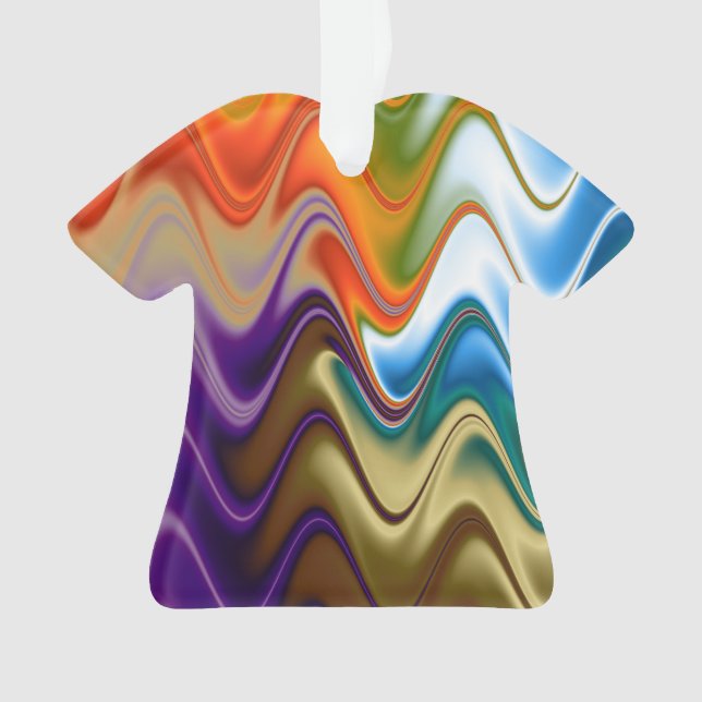 Wavy Multicolor Abstract Ornament (Front)