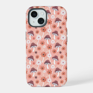 Wavy Mushroom garden iPhone 15 Case