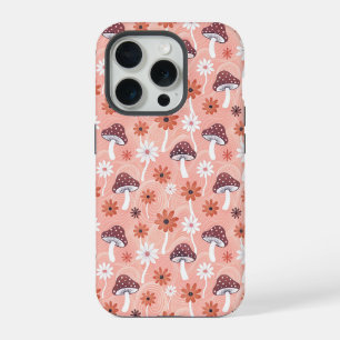 Wavy Mushroom garden iPhone 15 Pro Case