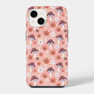 Wavy Mushroom Garden iPhone 14 Case