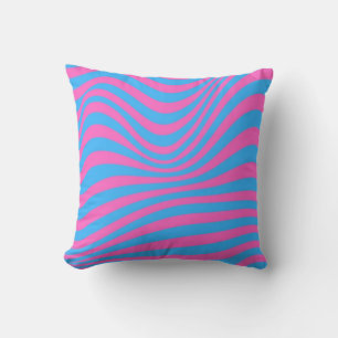 Wavy Optical Illusion Pattern Cushion