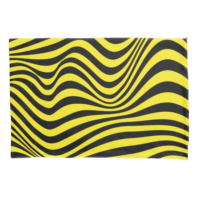 Wavy Optical Illusion Pattern       Pillowcase (Front)