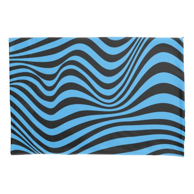 Wavy Optical Illusion Pattern      Pillowcase (Front)