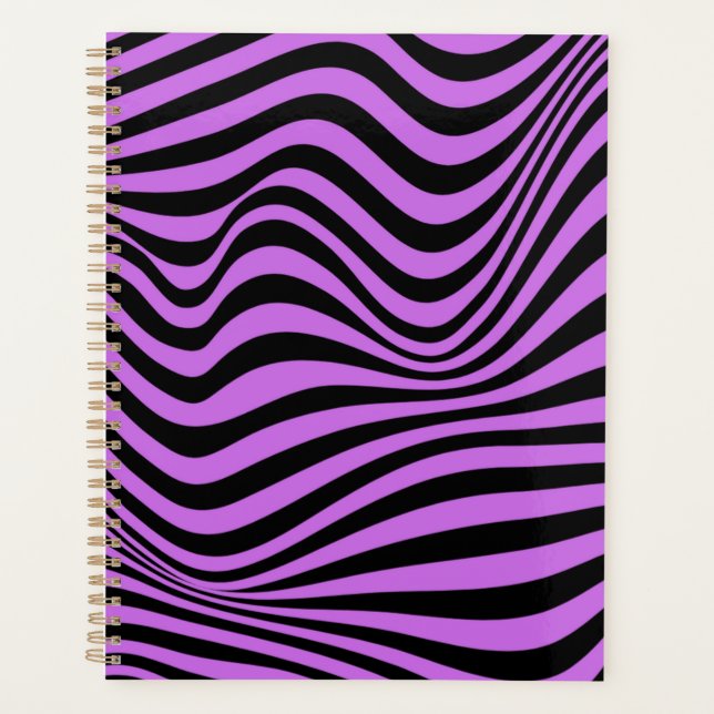 Wavy Optical Illusion Pattern       Planner (Front)