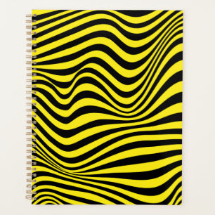Wavy Optical Illusion Pattern      Planner
