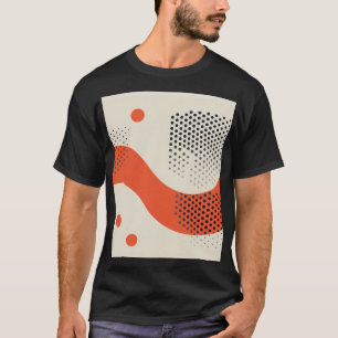 Wavy orange shape with black dots T-Shirt