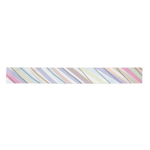 Wavy Pastel Colours  Satin Ribbon