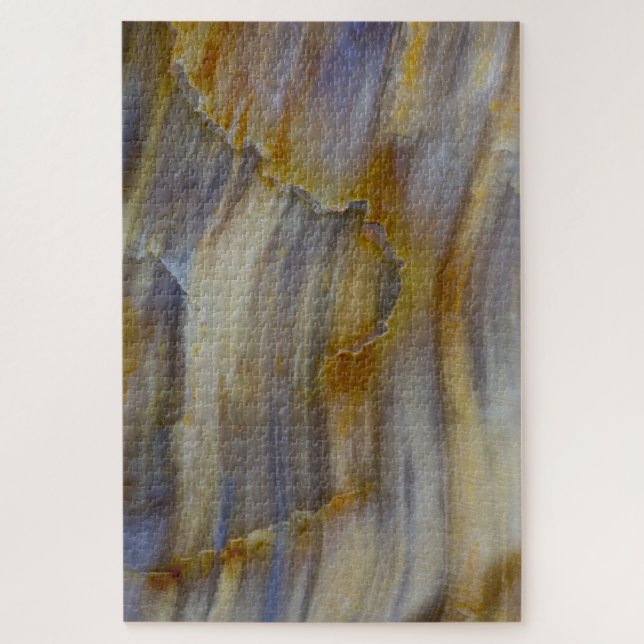 Wavy Petrified Wood Jigsaw Puzzle (Vertical)
