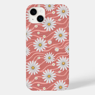 Wavy Pink Daisies Case-Mate iPhone 14 Plus Case