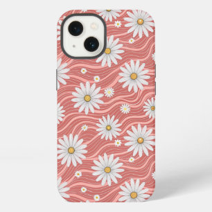 Wavy Pink Daisies iPhone 13 Case