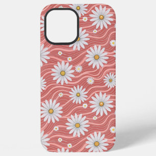 Wavy Pink Daisies iPhone 12 Pro Max Case