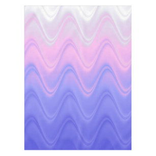 Wavy Pink Purple Abstract Tablecloth