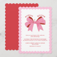 Wavy Pink Red Wedding