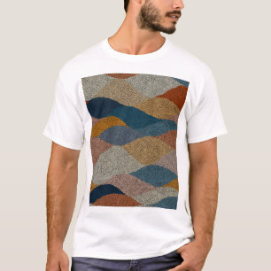 Wavy Polka Dot: Vintage Textile. T-Shirt