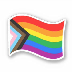 Wavy Progress Pride Flag