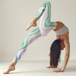 Wavy purple and green watercolor lines<br><div class="desc">Wavy purple and green watercolor lines. Cute brush strokes watercolor lines. Modern and young pattern,  perfect for a pop of colour on your yoga days.</div>