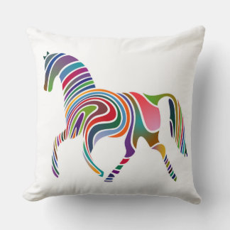 WAVY RAINBOW HORSE CUSHION